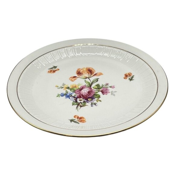 collector plate colditz porcelain cp chop plate ribbed 10" made in Germany READ - Picture 1 of 5